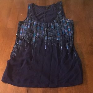 Express sequin tank top